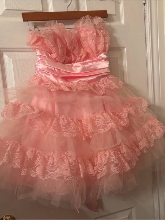 Dolls Kill Dresses & Skirts - Dolls Kill Pink Strapless Ruffle Mini Dress